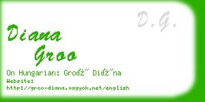 diana groo business card